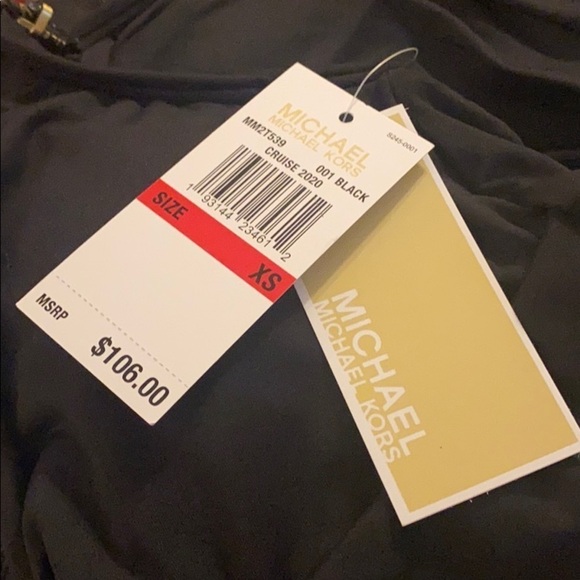 MICHAEL Kors Halter Twist Tankini Swimsuit Top - Picture 6 of 8